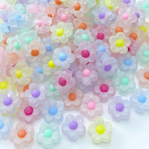 Acryl-Blumen-Perlen, Bonbonfarben, transparent, Kunststoff, Pastellfarben, Abstandshalter mit Loch für Heimwerker, Handwerk, Windspiele, Sonnenfänger, Halsketten, Armbänder, Ohrringe Acryl-Blumen-Perlen, Bonbonfarben, transparent, Kunststoff, Pastellfarben, Abstandshalter mit Loch für Heimwerker, Handwerk, Windspiele, Sonnenfänger, Halsketten, Armbänder, Ohrringe von Jmassyang