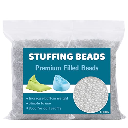 Jmuiiu 700 g Premium-Füllperlen, Füllung für Stofftiere, Sandsäcke, Glasfüllperlen, gewichtete Füllperlen für Halloween, Weihnachten, Basteln, DIY-Dekoration Jmuiiu 700 g Premium-Füllperlen, Füllung für Stofftiere, Sandsäcke, Glasfüllperlen, gewichtete Füllperlen für Halloween, Weihnachten, Basteln, DIY-Dekoration von Jmuiiu