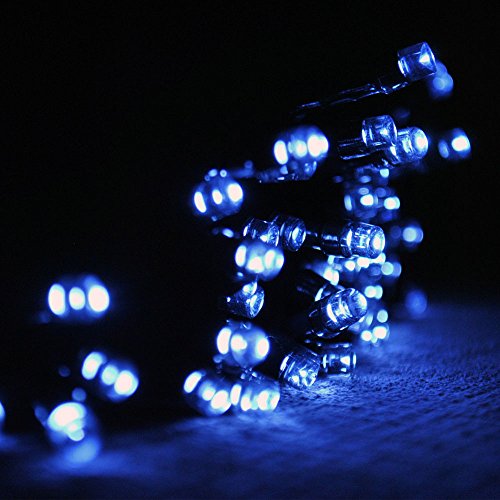 JnDee Wasserdicht 200 LEDs 20 Meter Kaltweiß String Lichterkette für Weihnachtsbaum Party Hochzeits,8 Betriebsarten, Sichere Spannung von JnDee