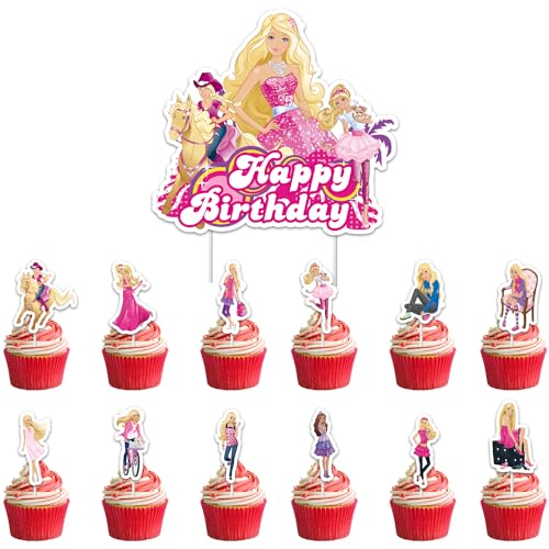 Rosa Cupcake Toppers, 49 Stück Cartoon Kuchen Deko, Rosa Prinzessin Tortendeko Geburtstag Mädchen, für Hochzei Braut Mädchen Geburtstag Party Torte Dekorationen Rosa Cupcake Toppers, 49 Stück Cartoon Kuchen Deko, Rosa Prinzessin Tortendeko Geburtstag Mädchen, für Hochzei Braut Mädchen Geburtstag Party Torte Dekorationen von JoUbi