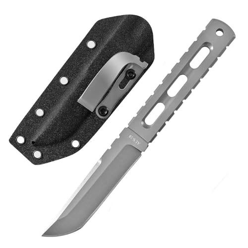 Festes Gegen Full Tang messer Edc Outdoor Jagdmesser Feststehende klinge tanto, gegen Einhandmesser, gerade scharfe edelstahl messer aus 10 griff, survival neck knife, Gürtelmesser mit Kydex scheide von Joa