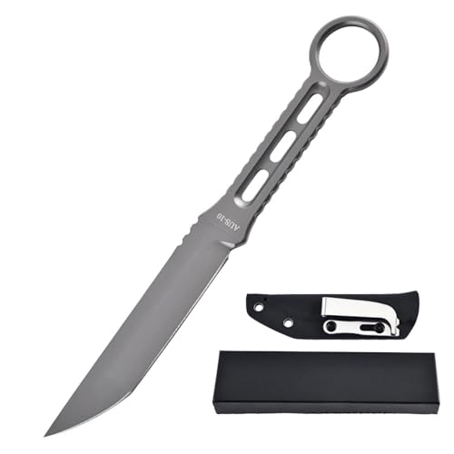 Joa Gegen feststehende Full Tang messer outdoor stahl jagdmesser scharfes einhandmesser hals messer edc neck knife fixed gürtelmesser mit kydex scheide von Joa