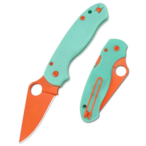 Joa Klappmesser Taschenmesser klein Grün Aus Stahl & G10, Outdoor Survival Messer von Joa