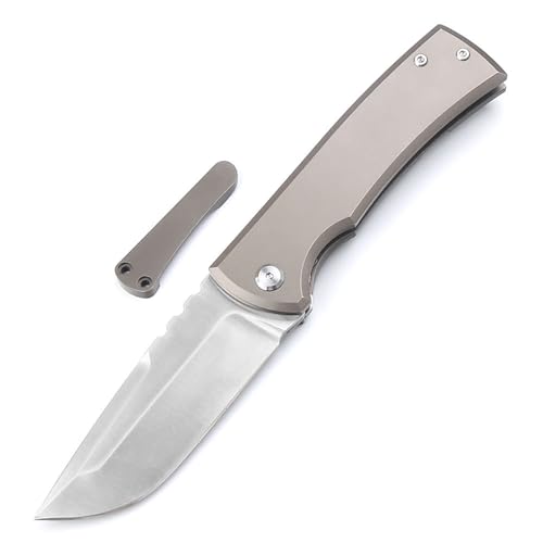 Joa Kleine handliches werkzeug stahl messer rutschfest Survival Tragbare Camping outdoor messer neck knife edc Jagdmesser taschenmesser titan klappmesser Schädel faltmesser tanto geschenk für männer von Joa