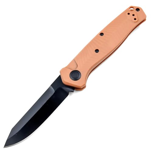 Joa Kleine handliches werkzeug stahl messer scharf rutschfest Rosa Survival Tragbare Camping outdoor messer edc Jagdmesser klappmesser taschenmesser legal neck knife messer slim einhandmesser von Joa
