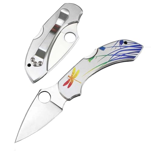 Joa Outdoor klappmesser mini survival tragbar taschenmesser aus stahl loch neck knife edc messer multi jagdmesser klein einhandmesser faltmesser tanto Idealewahl geschenk für männer von Joa
