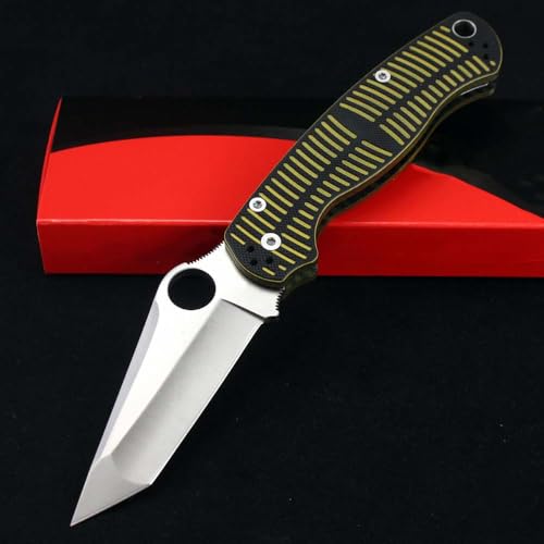 Joa Taschenmesser Grun Klappmesser Outdoor Stahl Klein Knopfdruck Edc Multi messer tanto von Joa