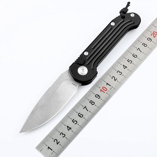 Joa Taschenmesser tanto Klappmesser Alu Stahl Klein Knopfdruck Edc multi messer D2 von Joa