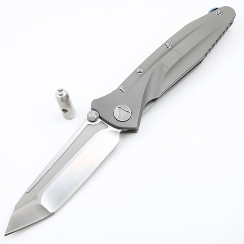 Joa Titan Klappmesser, Premium Taschenmesser, D2 Stahlklinge, Keramiklager, Outdoor EDC Messer, Survival Jagdmesser Einhandmesser von Joa
