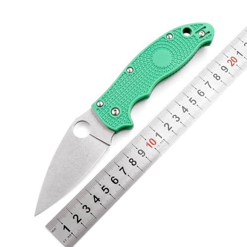 Klappmesser 8" flipper taschenmesser leicht Grün G10, Scharfe S30V edelstahl messer, loch stahl klingen, EDC messer Outdoor, tanto Jagd Einhandmesser camping, Einzigartig Survival Tragbar faltmesser von Joa