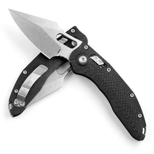 Klappmesser 8.4" Taschenmesser Fähig Aus Stahl M390 & Kohlefaser, Outdoor Survival Messer Edc Neck Knife Multi Jagdmesser, Scharfes Einhandmesser mit Axis lock & Clip, Geschenk für Männer, Fasching Klappmesser 8.4" Taschenmesser Fähig Aus Stahl M390 & Kohlefaser, Outdoor Survival Messer Edc Neck Knife Multi Jagdmesser, Scharfes Einhandmesser mit Axis lock & Clip, Geschenk für Männer, Fasching von Joa