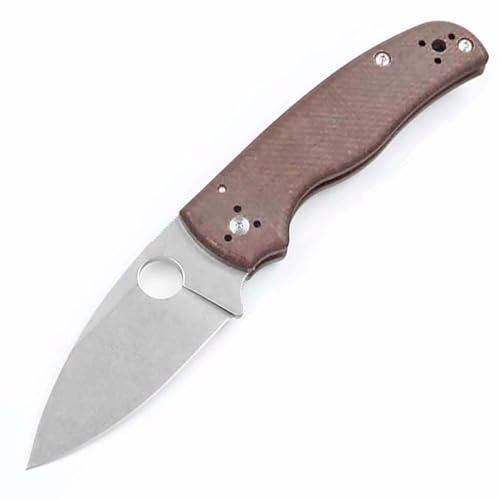 Outdoor Messer Survival Tragbar Taschenmesser Aus Edelstahl S30V, Leicht Braun Flachs klappmesser, Handliches Handwerkzeuge, Camper Jagdmesser taktische messer, Praktische messer edc mit taschenclip von Joa