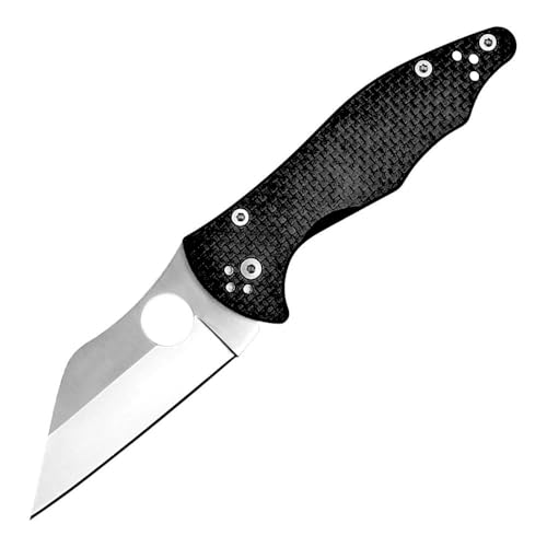taschenmesser klappmesser kohlefaser, tanto outdoor messer survival jagdmesser, klein scharfe einhandmesser, multitool messer edc neck knife, flipper, leicht messer carbon griff, geschenk für männer von Joa