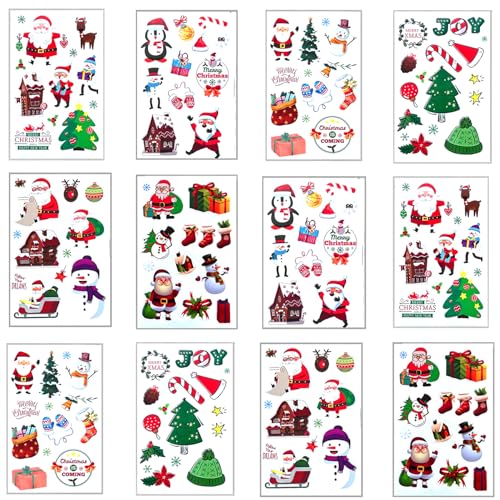 Weihnachtsaufkleber, 112 Stück, lustige Weihnachtsaufkleber für Karten, Basteln, Frohe Weihnachten, Geschenkanhänger, Aufkleber für Umschlag, Sammelalbum, Geschenk, Geschenk Weihnachtsaufkleber, 112 Stück, lustige Weihnachtsaufkleber für Karten, Basteln, Frohe Weihnachten, Geschenkanhänger, Aufkleber für Umschlag, Sammelalbum, Geschenk, Geschenk von Joakaui