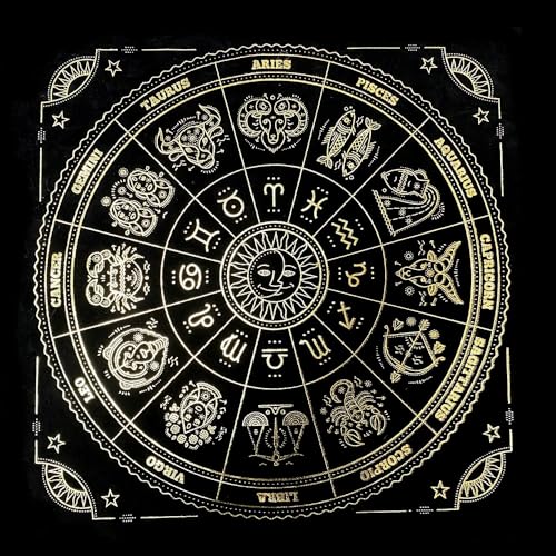 Joayuezo Altar Tarot Tuch Samt Weissagungskarten Tischdecke Astrologie Divination Karte Tuch Tisch Läufer Tischset (Style 13) von Joayuezo