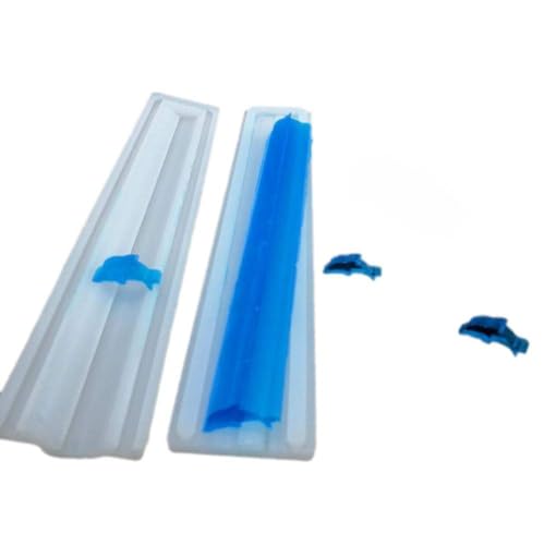 Joayuezo Tube Silikonformen Seifenform DIY Dessert Form Silikonform Rohrsäulenform für Handgemachte Seife, Gelee, Pudding, Kuchen Backwerkzeuge (Dolphin) von Joayuezo