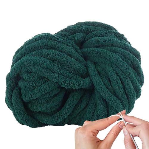 Chenille-Garn zum Häkeln, weiches Samtgarn, dickes Garn zum Stricken, Garn, weiches Plüschgarn, Kunsthandwerk, Nähzubehör für Schals, Pullover, Hüte, Decke von Joberio