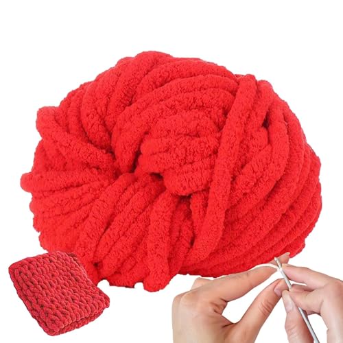 Dickes Chenille-Garn, weiches Häkelgarn – dickes Garn zum Stricken, Garn, weiches Plüschgarn, Kunsthandwerk, Nähzubehör für Schals, Pullover, Hüte, Decken von Joberio