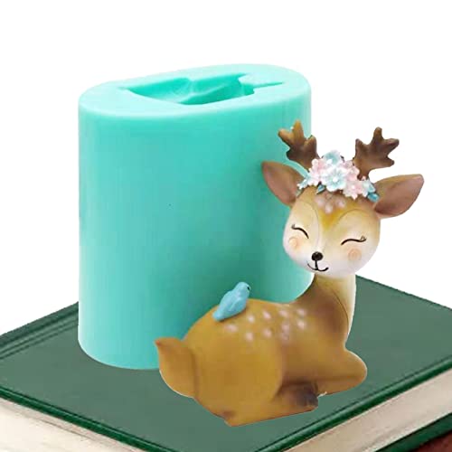 Joberio Silikonform Hirsch Basteln – Seife Kerze Form Niedlich Tier Fondant Kuchen Schokolade Form | Gebäck aus Silikon Hirschformen für Schokolade, Süßigkeiten, Formen Joberio Silikonform Hirsch Basteln – Seife Kerze Form Niedlich Tier Fondant Kuchen Schokolade Form | Gebäck aus Silikon Hirschformen für Schokolade, Süßigkeiten, Formen von Joberio