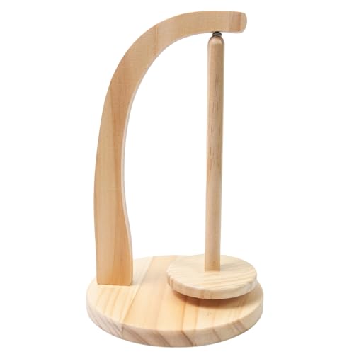 Magnetischer Garnhalter, drehbarer magnetischer Holzwollhalter, Garnspinner, Strickzubehör, platzsparendes Garnaufbewahrungsregal, Holzgarnhalter-Ständer für Stricken und Häkelwollhalter von Joberio