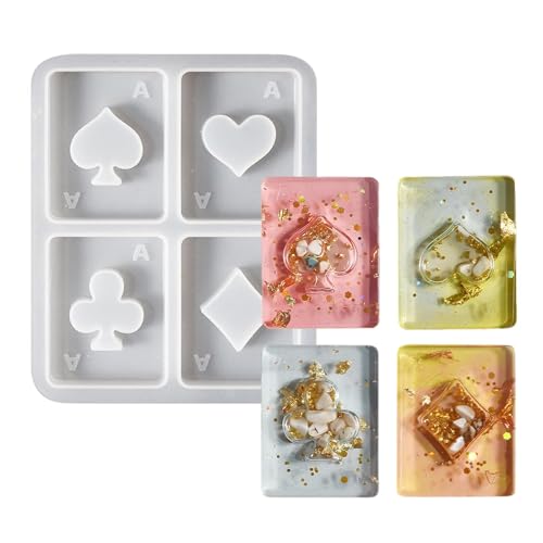 Schlüsselanhänger-Formen für Epoxidharz, Schlüsselanhänger-Anhänger, Epoxidharz-Form – Schmuckherstellungswerkzeuge für Schlüsselanhänger, Anhänger, Dekoration, Harzgussformen von Joberio