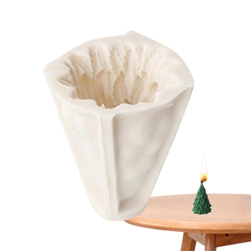Silikon-Weihnachtsbaum-Form, Tannenzapfen, Kerzenformen für Kerzenherstellung, baumförmige Silikon-Epoxidharz-Form für Weihnachtsdekoration, Harzguss, Gips, -Zubehör von Joberio