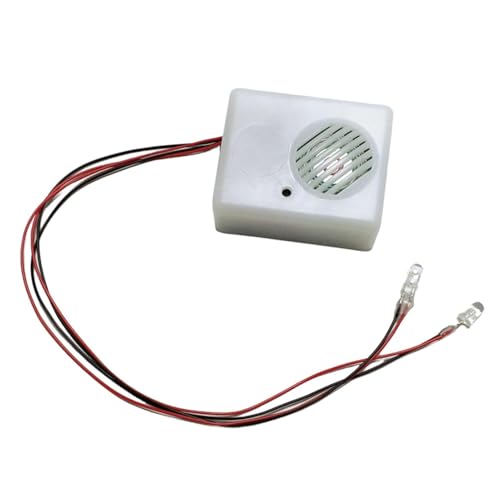 Sprachaktivierter Geist schreiend – Sprachaktivierter Geist schreiender Halloween-Sounder | batteriebetriebene Halloween-Gruselwerkzeuge mit LED-Licht schreiende Requisiten | gruseliger Geräuschmacher von Joberio