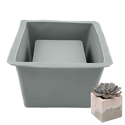 Topf-Pflanzgefäß-Form, 13,3 cm, Übertopf, Sukkulenten, Silikonformen, wiederverwendbar, hausgemachte Blumentopfform, rund, sechseckig, Zementformen, Epoxidharz-Formen für Blumenhalter Topf-Pflanzgefäß-Form, 13,3 cm, Übertopf, Sukkulenten, Silikonformen, wiederverwendbar, hausgemachte Blumentopfform, rund, sechseckig, Zementformen, Epoxidharz-Formen für Blumenhalter von Joberio
