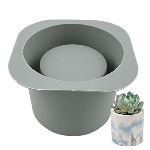 Topf-Pflanzgefäß-Form, 13,3 cm, Übertopf, Sukkulenten, Silikonformen, wiederverwendbar, hausgemachte Blumentopfform, rund, sechseckig, Zementformen, Epoxidharz-Formen für Blumenhalter Topf-Pflanzgefäß-Form, 13,3 cm, Übertopf, Sukkulenten, Silikonformen, wiederverwendbar, hausgemachte Blumentopfform, rund, sechseckig, Zementformen, Epoxidharz-Formen für Blumenhalter von Joberio