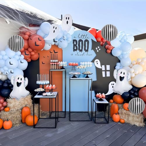 Halloween Orange Schwarz Ballonbogen Halloween Orange Schwarz Ballonbogen von Jobkoo