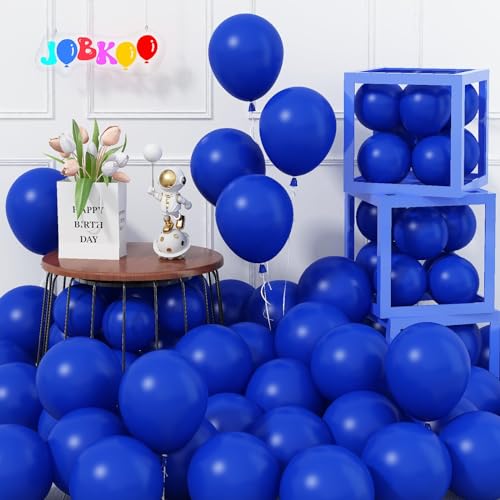 Jobkoo 5 Zoll Ballons Blau, 60 Stück Klein Rund Latex Luftballons Dunkelblau, Mini Blaue Party Ballons Marineblau, Königsblau Helium Ballon Für Geburtstag Abschluss Hochzeit Oktoberfest Babyparty Deko von Jobkoo
