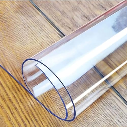 JoboJi Transparente Tischschutz 1.5mm Rechteckig Tischfolie Abwaschbar Durchsichtig Hitzebeständig 40x60 50x100 60x150 200x100 110x120 120x140 cm Antirutsch (Size : 40x100cm) von JoboJi
