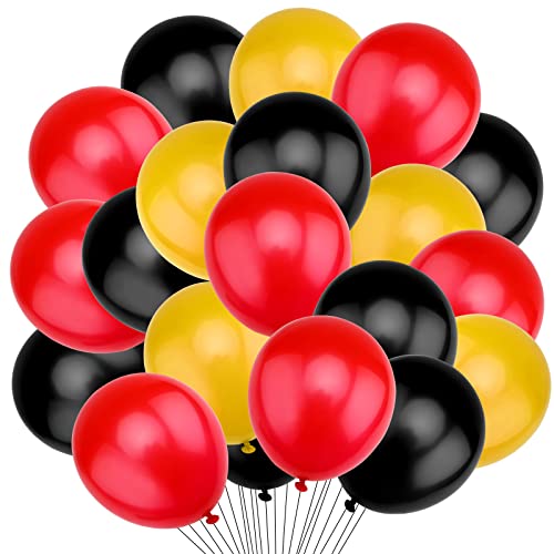 100 Stück Gelb Rot Schwarz Luftballons 10 Zoll Deutschland Belgien Latex Helium Luftballons mit Band Farbluftballons Bunte Deko Party Luftballons für Jubiläen Hochzeit Geburtstag Bogen Dekoration 100 Stück Gelb Rot Schwarz Luftballons 10 Zoll Deutschland Belgien Latex Helium Luftballons mit Band Farbluftballons Bunte Deko Party Luftballons für Jubiläen Hochzeit Geburtstag Bogen Dekoration von Jodsen