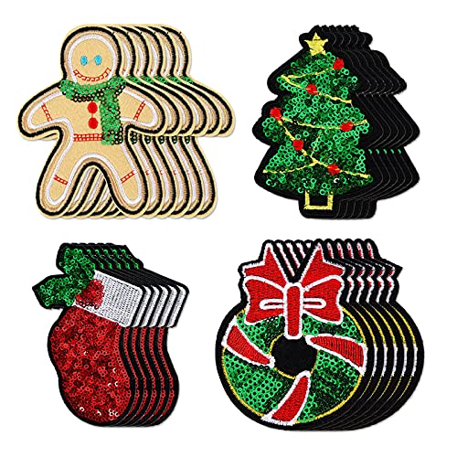 24 Stück Weihnachten Aufbügel Patches Stick Applikationen Aufkleber,Weihnachtspatches zum Aufbügeln Weihnachtsbaum gestickte Aufnäher Aufbügeln Weihnachtsaufnäher Gestickte Applikationen 24 Stück Weihnachten Aufbügel Patches Stick Applikationen Aufkleber,Weihnachtspatches zum Aufbügeln Weihnachtsbaum gestickte Aufnäher Aufbügeln Weihnachtsaufnäher Gestickte Applikationen von Jodsen