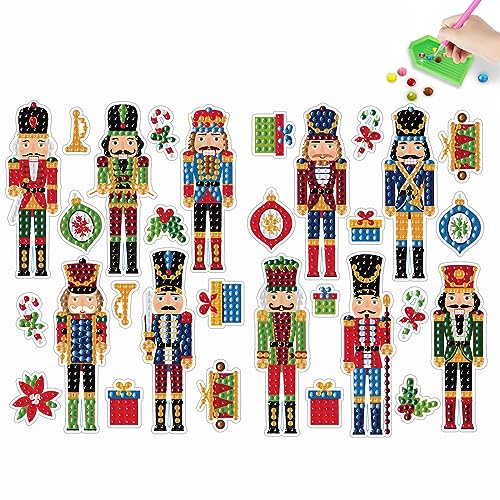 30 Stück Weihnachten Diamant Aufkleber,Nussknacker Diamond Painting Kinder Sticker,Diamant Painting Bilder Kinder,Kunst Diamant Mosaik Aufklebe Kits,Handgemachte Digitale Art Craft für Mädchen,Junge 30 Stück Weihnachten Diamant Aufkleber,Nussknacker Diamond Painting Kinder Sticker,Diamant Painting Bilder Kinder,Kunst Diamant Mosaik Aufklebe Kits,Handgemachte Digitale Art Craft für Mädchen,Junge von Jodsen