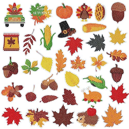 36 Stück Diamond Painting Aufkleber Set für Kinder Erwachsene Anfänger,Thanksgiving 5D Diamant Malerei Sticker Kits,Ahornblätter Kürbis Diamant Painting Bilder Kinder Sticker,Diamant Mosaik Geschenk 36 Stück Diamond Painting Aufkleber Set für Kinder Erwachsene Anfänger,Thanksgiving 5D Diamant Malerei Sticker Kits,Ahornblätter Kürbis Diamant Painting Bilder Kinder Sticker,Diamant Mosaik Geschenk von Jodsen