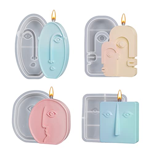4 Stück Kerzenformen zum Gießen, 3D Kerzengießformen, Silikonform Kerzen für Kerze Machen Seife handgemachte Geschenke DIY Handarbeit Home Decor Ornamente Duftende Kerzen Party Dekoration 4 Stück Kerzenformen zum Gießen, 3D Kerzengießformen, Silikonform Kerzen für Kerze Machen Seife handgemachte Geschenke DIY Handarbeit Home Decor Ornamente Duftende Kerzen Party Dekoration von Jodsen