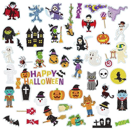 49 Stück 5D Halloween Diamond Painting Kinder Set Kürbis Geister Kunst Anfänger Diamant Malerei Aufkleber for Halloween Bilder Malerei Diamantaufkleber Mosaik Aufkleber für Jungen Mädchen Geschenke 49 Stück 5D Halloween Diamond Painting Kinder Set Kürbis Geister Kunst Anfänger Diamant Malerei Aufkleber for Halloween Bilder Malerei Diamantaufkleber Mosaik Aufkleber für Jungen Mädchen Geschenke von Jodsen