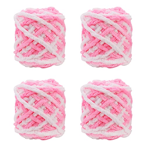 4er Pack 100g Strickwolle Wolle zum Häkeln Strickgarn Sockenwolle zum Stricken Bunte Acrylgarn Knäuel Häkelgarn Mehrfarbiger Set für Decken Pullover Schuhe Mützen Schals Style B 4er Pack 100g Strickwolle Wolle zum Häkeln Strickgarn Sockenwolle zum Stricken Bunte Acrylgarn Knäuel Häkelgarn Mehrfarbiger Set für Decken Pullover Schuhe Mützen Schals Style B von Jodsen
