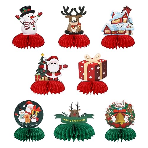 8 Stück Weihnachten Bienenwabe Mittelstück für Tischdekorationen Waben Tischaufsätze,Weihnachten Tischdekoration,3D Weihnachtsmann Tafelaufsatz Ornamente für Weihnachten Geburtstag Party Dekorationen 8 Stück Weihnachten Bienenwabe Mittelstück für Tischdekorationen Waben Tischaufsätze,Weihnachten Tischdekoration,3D Weihnachtsmann Tafelaufsatz Ornamente für Weihnachten Geburtstag Party Dekorationen von Jodsen