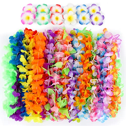 Hawaiian Leis Ketten Set,36 Stück Luau Blumen Girlande Halskette Blume Haarspangen,Bunte Rüschen Regenbogen Blumen,Tropische Sommer Thema Kleid Strand Hochzeit Geburtstag Party Dekorationen Zubehör Hawaiian Leis Ketten Set,36 Stück Luau Blumen Girlande Halskette Blume Haarspangen,Bunte Rüschen Regenbogen Blumen,Tropische Sommer Thema Kleid Strand Hochzeit Geburtstag Party Dekorationen Zubehör von Jodsen