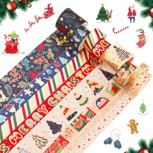 Weihnachten Washi Tape Set 8 Rollen Dekorative Klebeband Dekoband Masking Tape Weihnachtsbäume Selbstklebendes Klebeband für Weihnachten Handwerk DIY Scrapbooking Geschenk Verpackung Dekorationen Weihnachten Washi Tape Set 8 Rollen Dekorative Klebeband Dekoband Masking Tape Weihnachtsbäume Selbstklebendes Klebeband für Weihnachten Handwerk DIY Scrapbooking Geschenk Verpackung Dekorationen von Jodsen