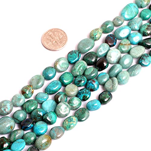 Joe Foreman Natur Edelstein Lose Perlen in Bulk für Schmuckherstellung Wholesale Perlen One Strand 38,1 cm 10x12mm/Africa Turquoise von Joe Foreman