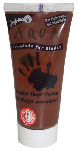 Jofrika Aqua-Schminke für Kinder, Fingerfarbe, BRAUN 30 ml von Jofrika