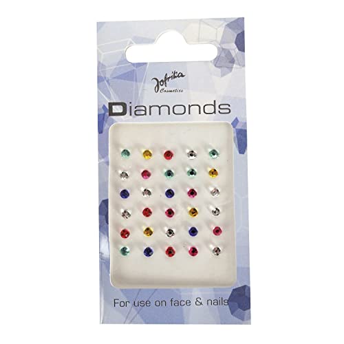 Jofrika Schmucksteine für Gesicht und Körper Strasssteine 30 Stück bunt 2mm Jofrika Schmucksteine für Gesicht und Körper Strasssteine 30 Stück bunt 2mm von Jofrika