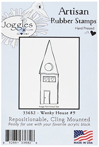 Joggleselbst Stempel 1,75 x 5,25 Wonky House 9 von Joggles