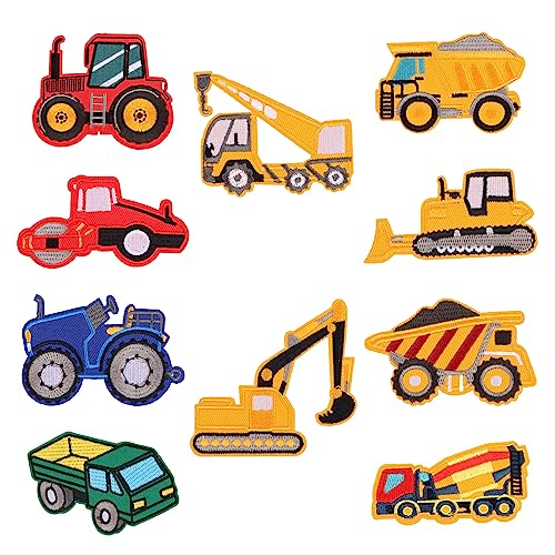 10 Stück Baufahrzeug Patch Kit,Bügelflicken für Kinder Gestickte Applikation,Patches zum Aufbügeln Aufnäher zum Aufbügeln für T-Shirt,Jeans, Kleidung Taschen,Mützen,Reparieren Sie das Loch (1) 10 Stück Baufahrzeug Patch Kit,Bügelflicken für Kinder Gestickte Applikation,Patches zum Aufbügeln Aufnäher zum Aufbügeln für T-Shirt,Jeans, Kleidung Taschen,Mützen,Reparieren Sie das Loch (1) von Jognee