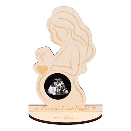 Jognee Schwangere Mama Bump Foto Ultraschall Sonogramm | Schwangere Bilderrahmen Holz Geschenkidee für Werdende | Frauen Geschenke Ideen Ultraschall Bild Frame | Mutter zu Sein Sonogramm Rahmen von Jognee