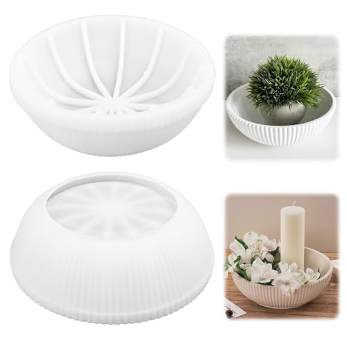 Silikonform Schale, Große Rund Tablett Silikonformen gießformen für Bowl, Groß Epoxidharz Formen, Silikonformen GießFormen Teller, Resin Silikon Gießformen Schalen für DIY Gießformen Silikon von Jognee