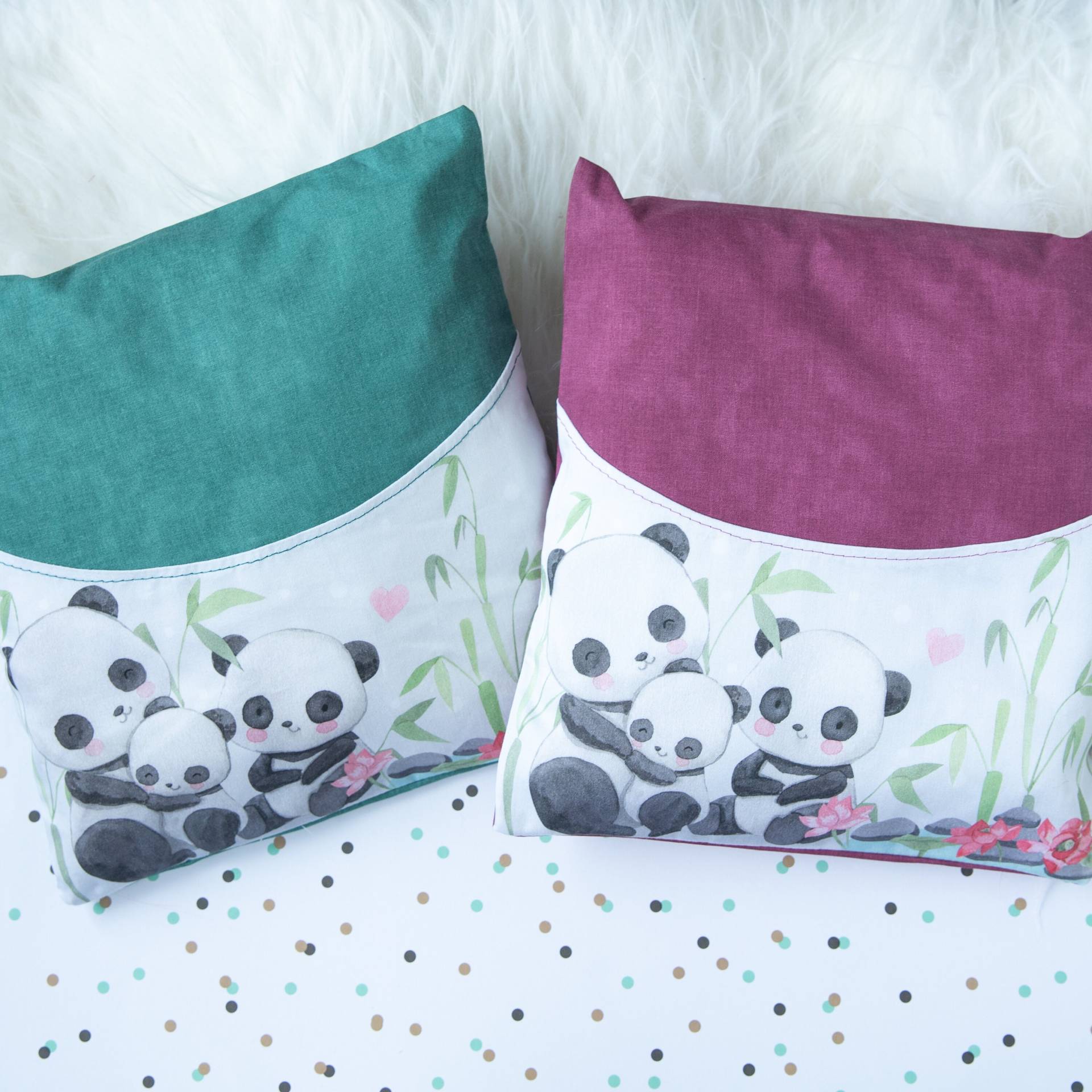 Panda Geburtskissen Zirbenkissen Personalisierbar Panda Geburtskissen Zirbenkissen Personalisierbar von Johannstochter